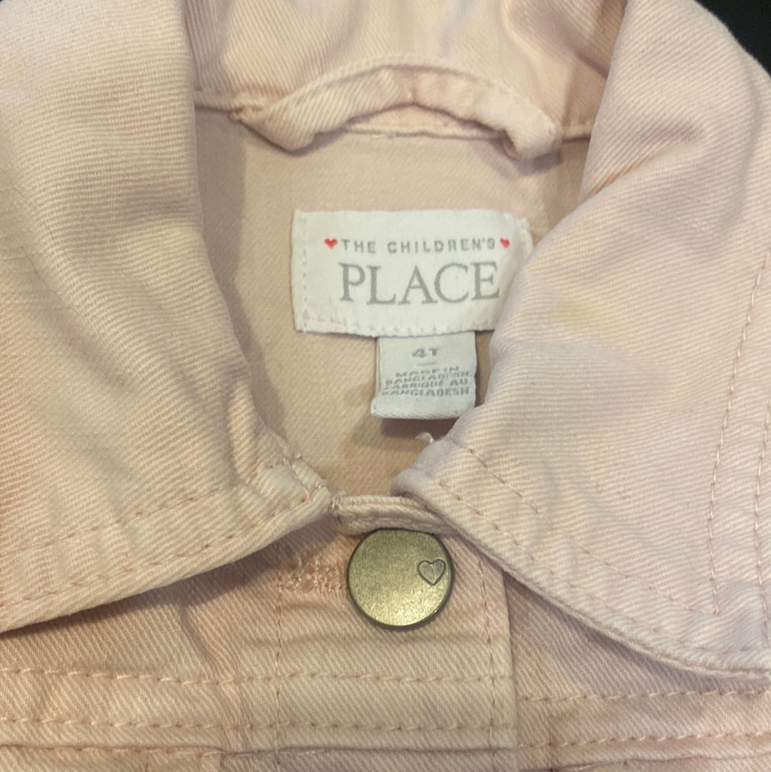 Consignment 9087-79 Place. The Children's Place Pink Denim Jacket. Sz. 4