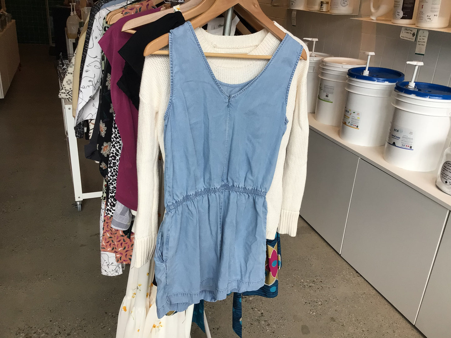 Consignment 1866-03 Daily Ritual. Jumpsuit. Light denim. Sz.4