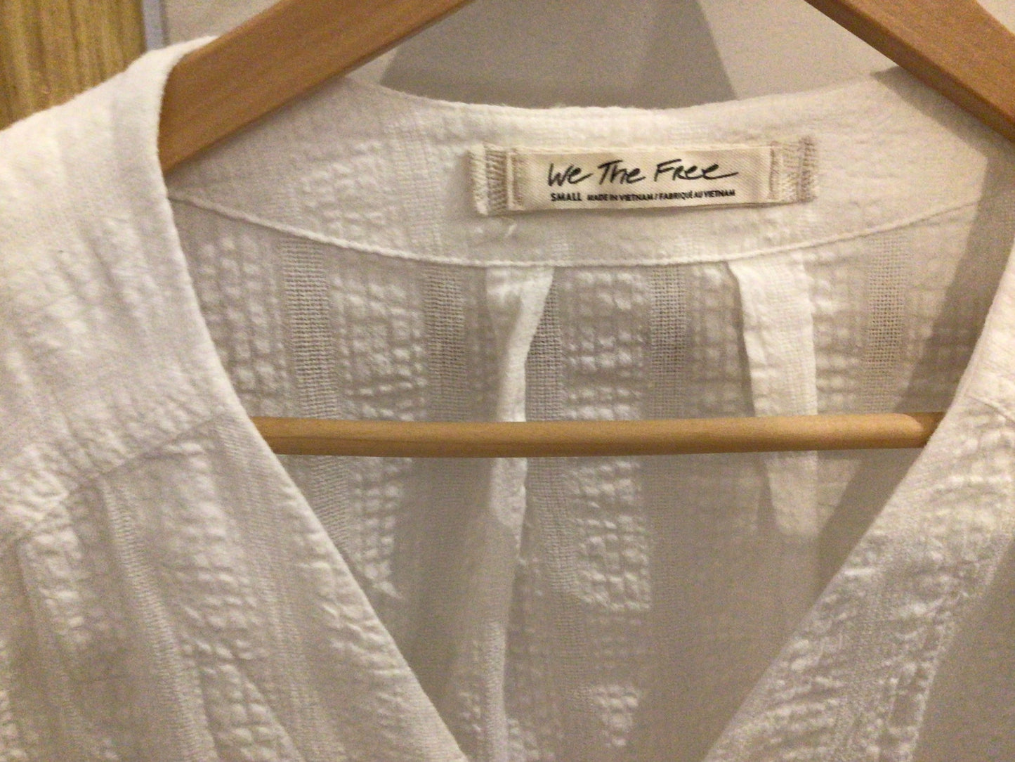 Consignment 7128-24 We the free. White blouse. Sz.S