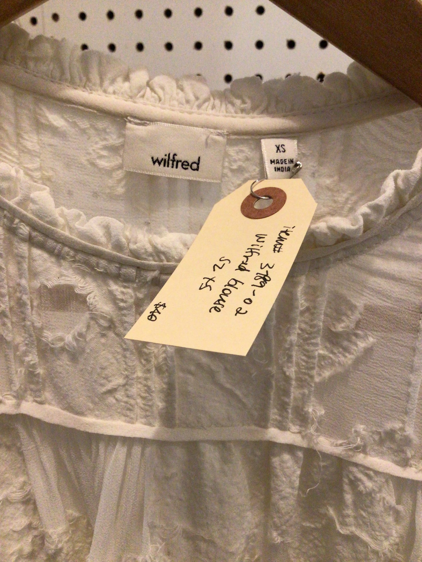 Consignment - 3789-02 Wilfred blouse sz XS