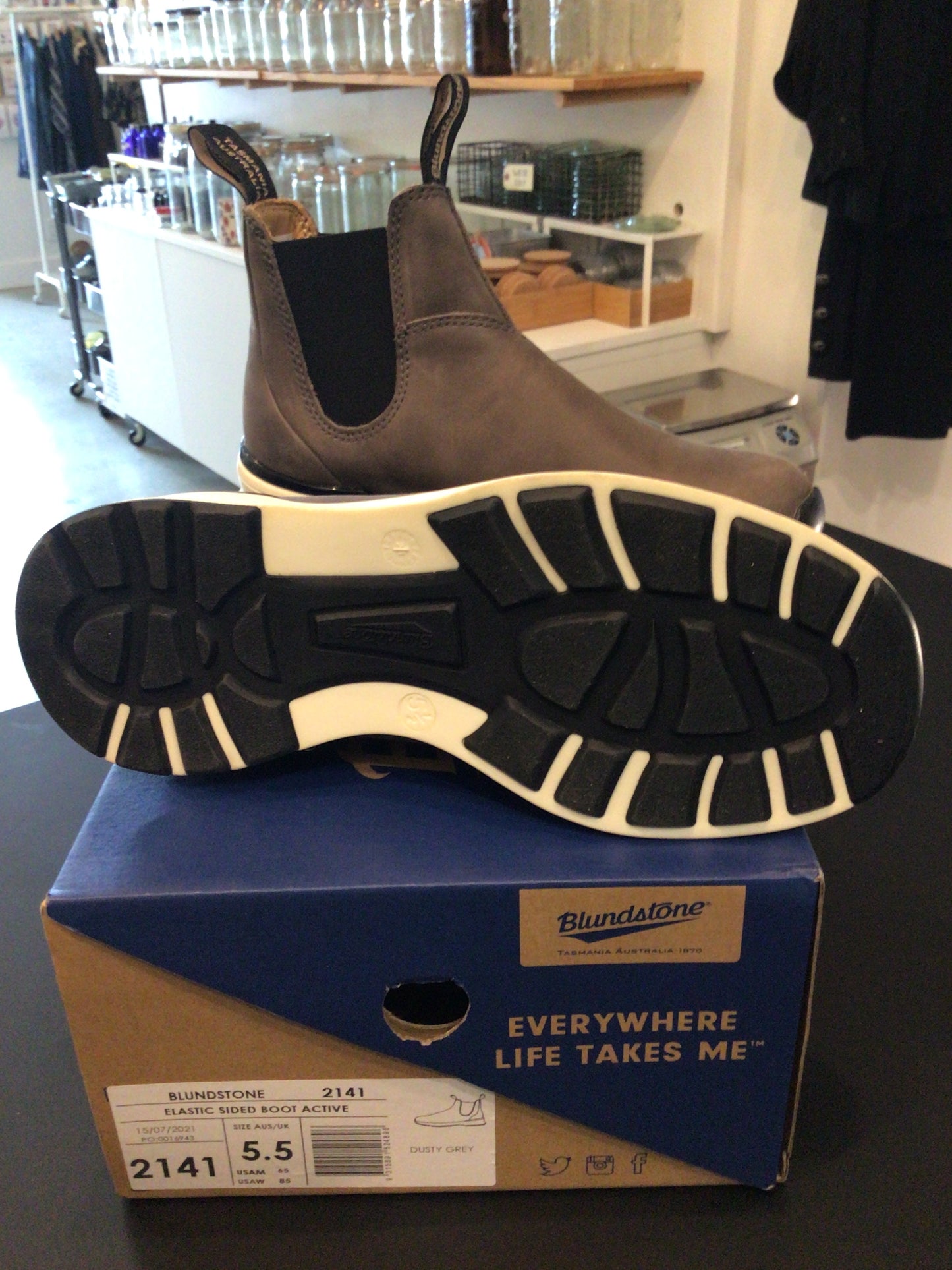 Consignment 1385-05 Bluestone. Dusty Grey. Aus size 5.5. (BNIB)