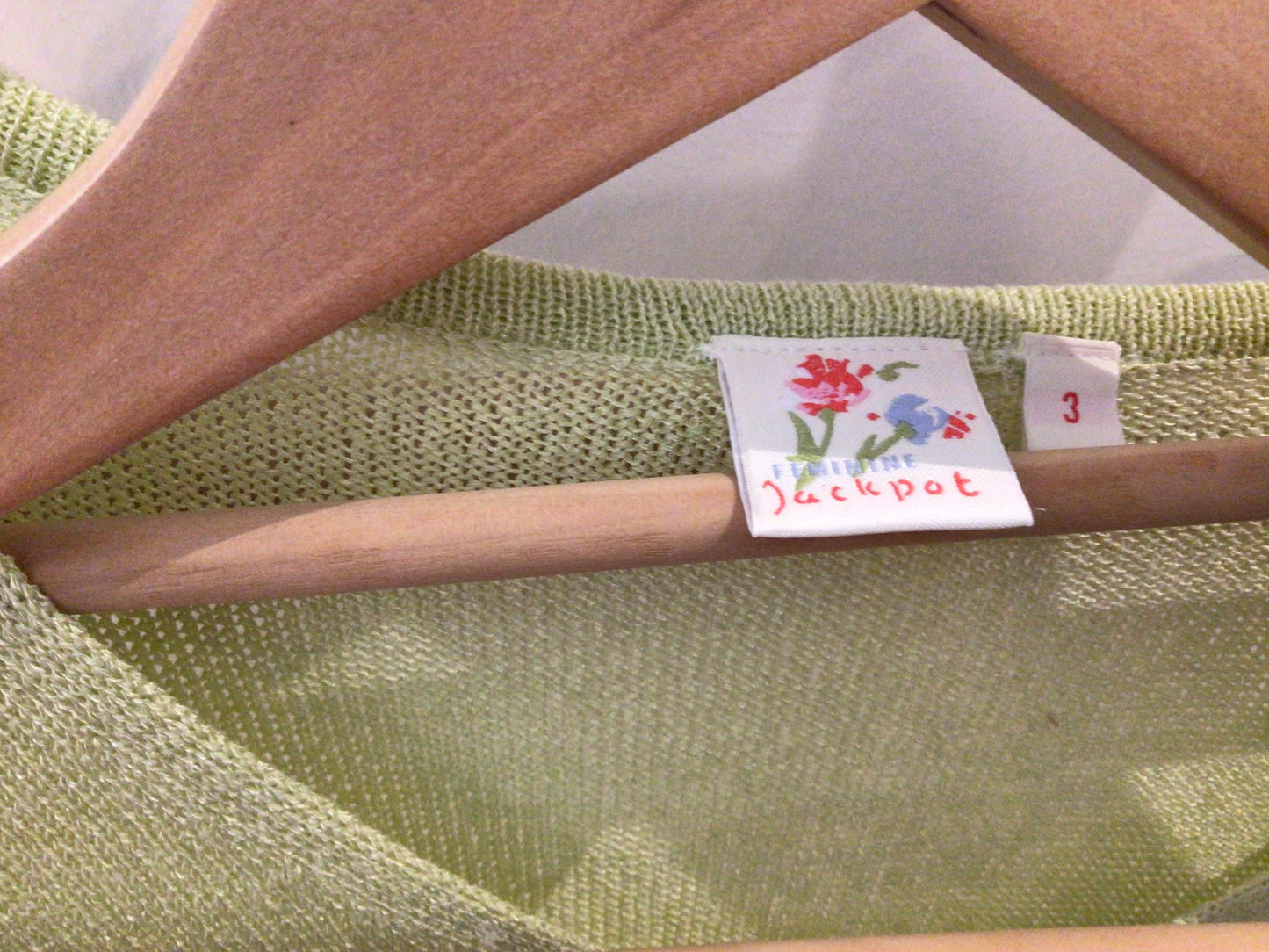 Consignment 7764-29 Jackpot. Set of two. Green tank and sweater. Sz. 3