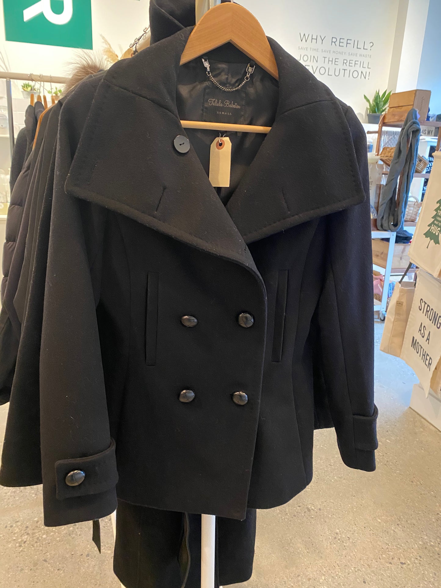 Consignment - 8006-37 Talula Babaton black wool jacket sz XS