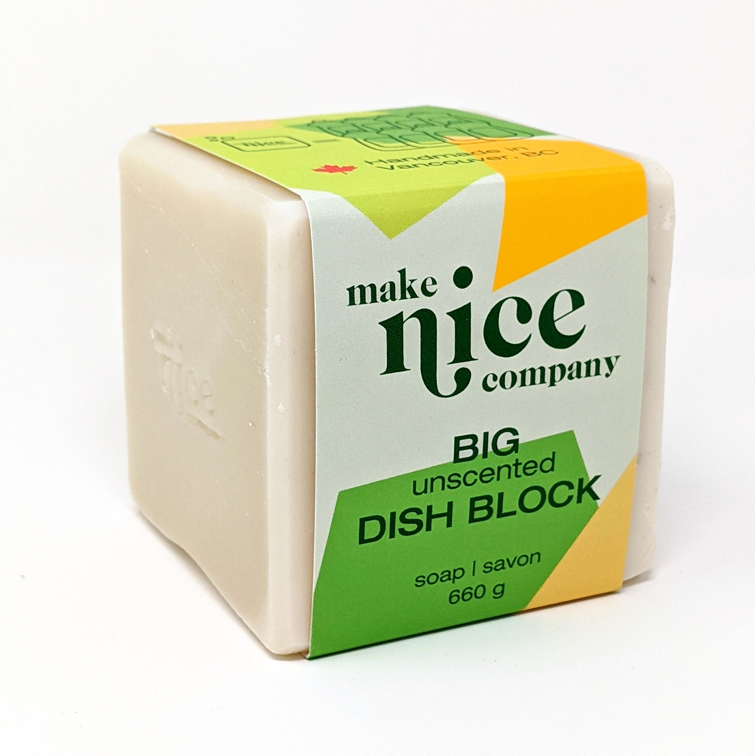 Unscented Solid Dish Soap- Make Nice Company– Eco Beige