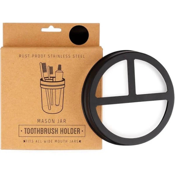 Jarmazing - Wide Mouth Mason Toothbrush Holder Lid