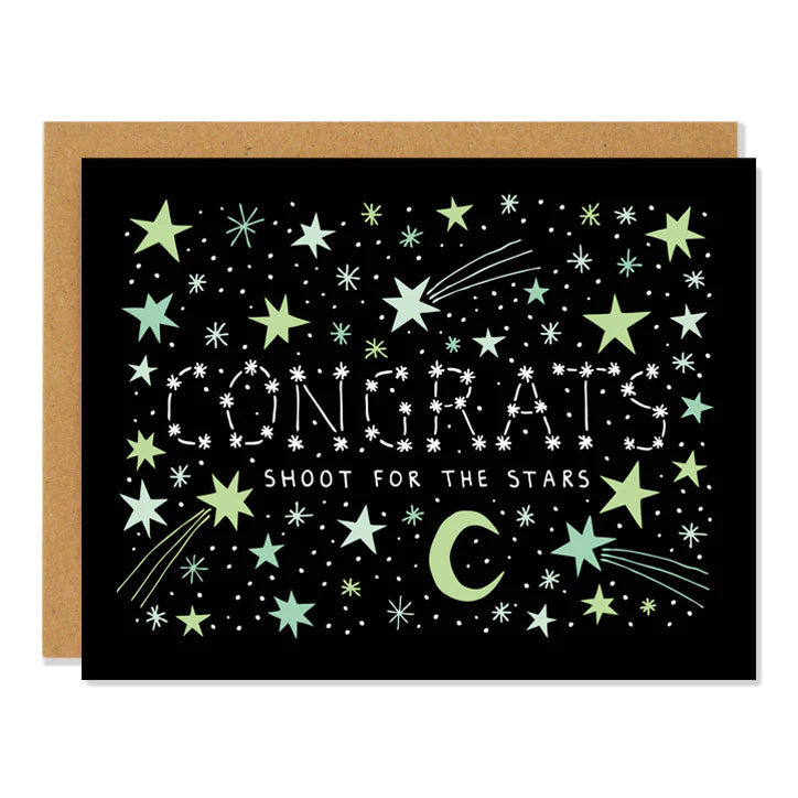 Badger & Burke - Congrats - Shoot for the Stars card