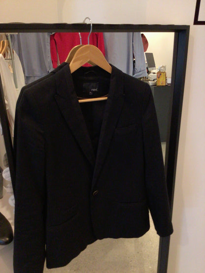 Consignment 1011-14 Next black linen jacket size 8