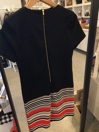 Consignment 0725-21 Premise black dress w/stripes. Size 4