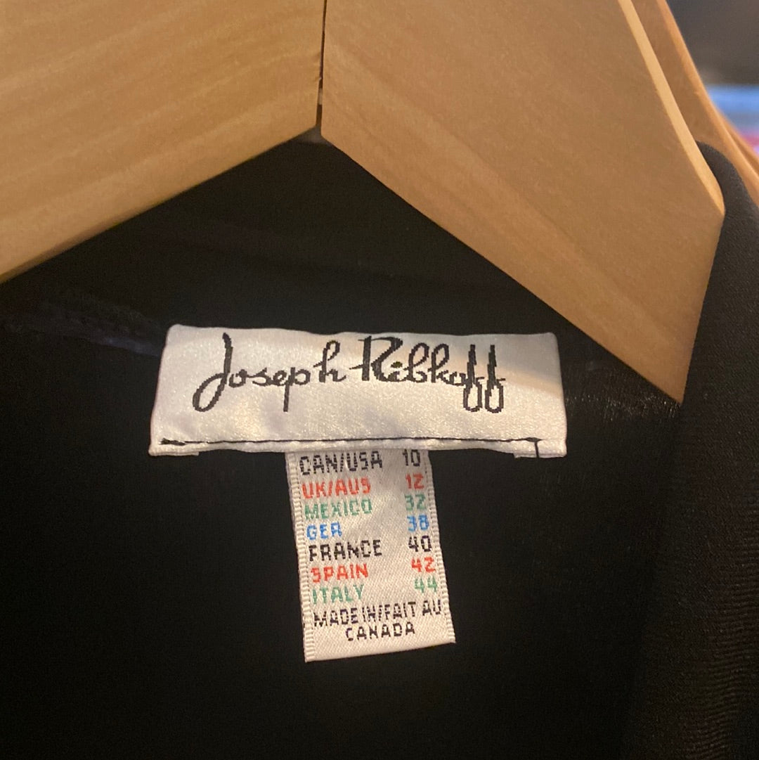Consignment #6867-04 Joseph Ribkoff blouse/jacket sz 10 black