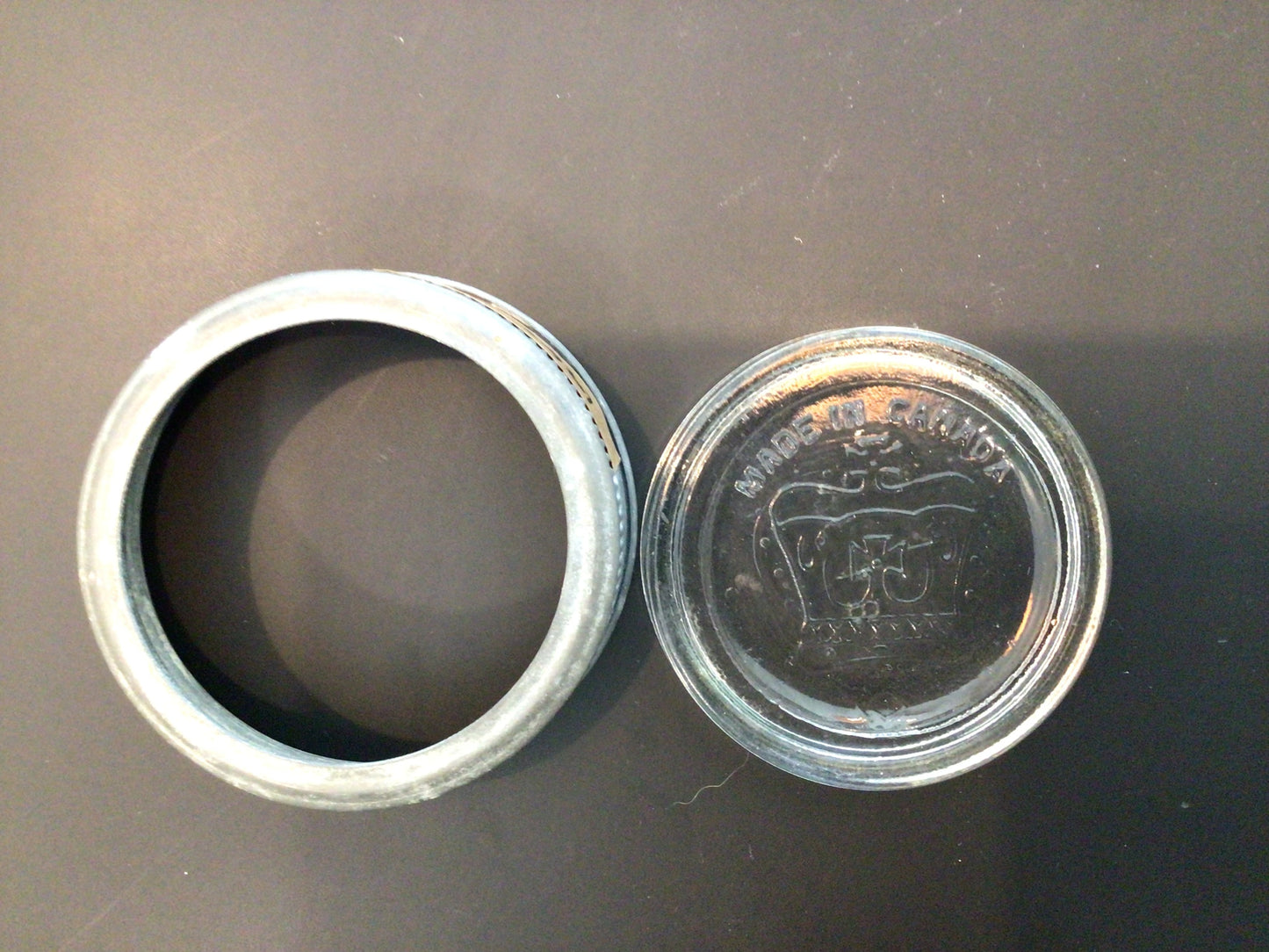 DGS Vintage -  Mason jars with glass lid and zinc screw cap. Price is per jar.