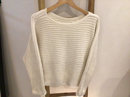 Consignment 8878-06 Anthropology cream sweater. Size large.