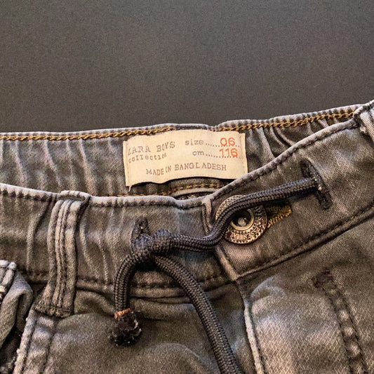 Consignment 6087-4 Zara Boys grey skinny jeans sz 6T