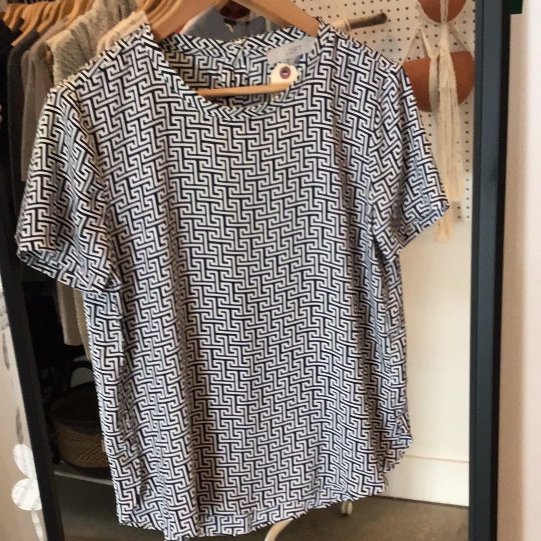 Loft short sleeve sales blouse