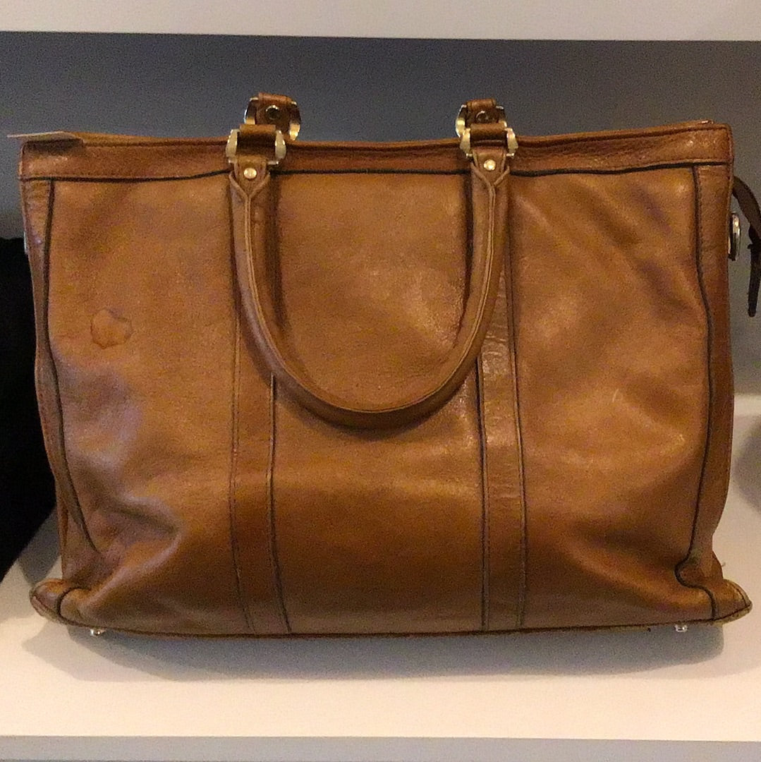 Consignment - 5156-07 brown leather bag