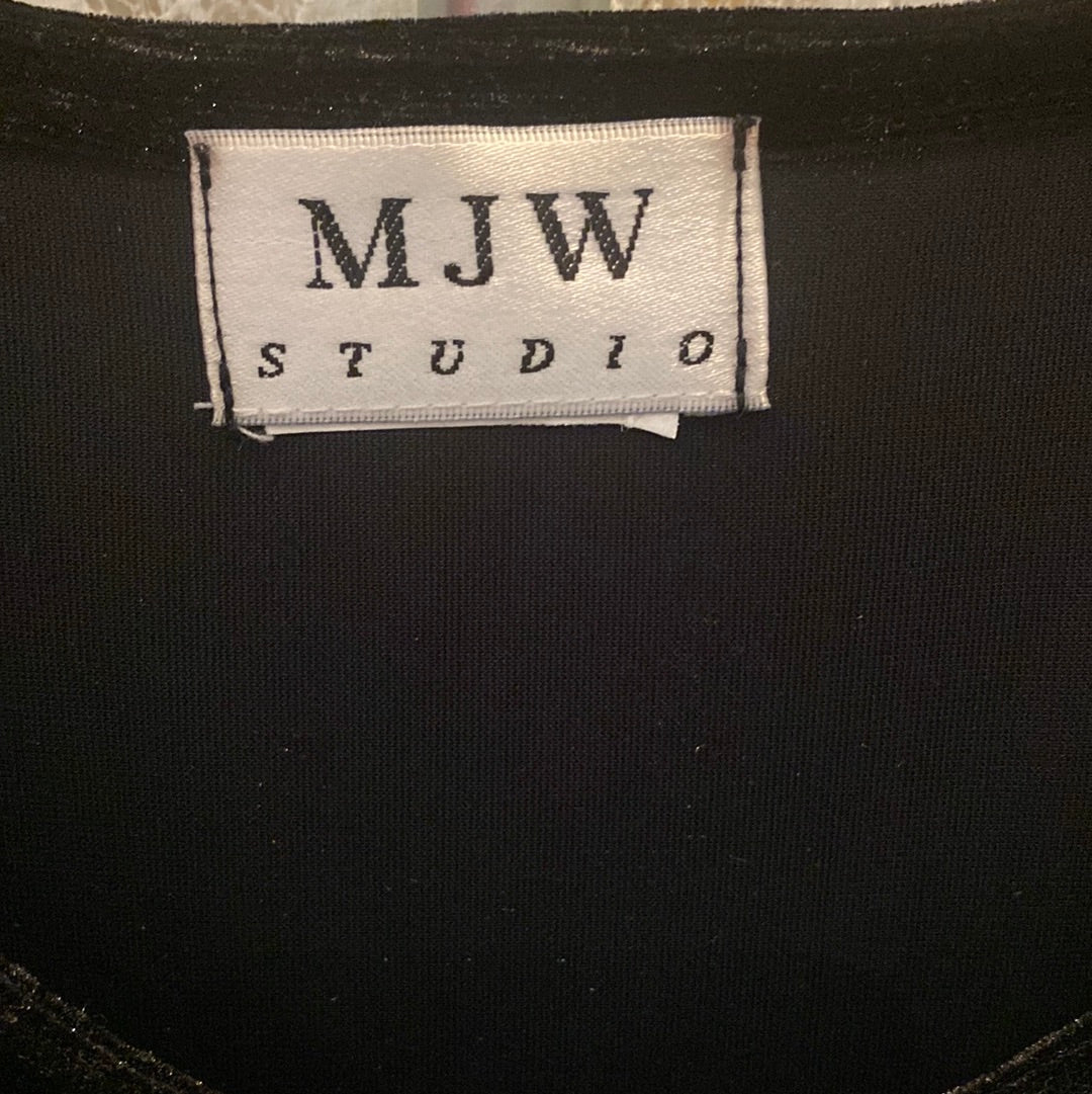 Consignment #6867-03 MJW Studio black velvet dress XL