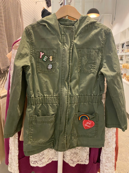 Consignment #7790-03 Old Navy girl’s green jacket sz S (6-7)