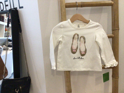 Consignment 0724-57	Kate Spade. Kid. White longsleeve. Sz.18M