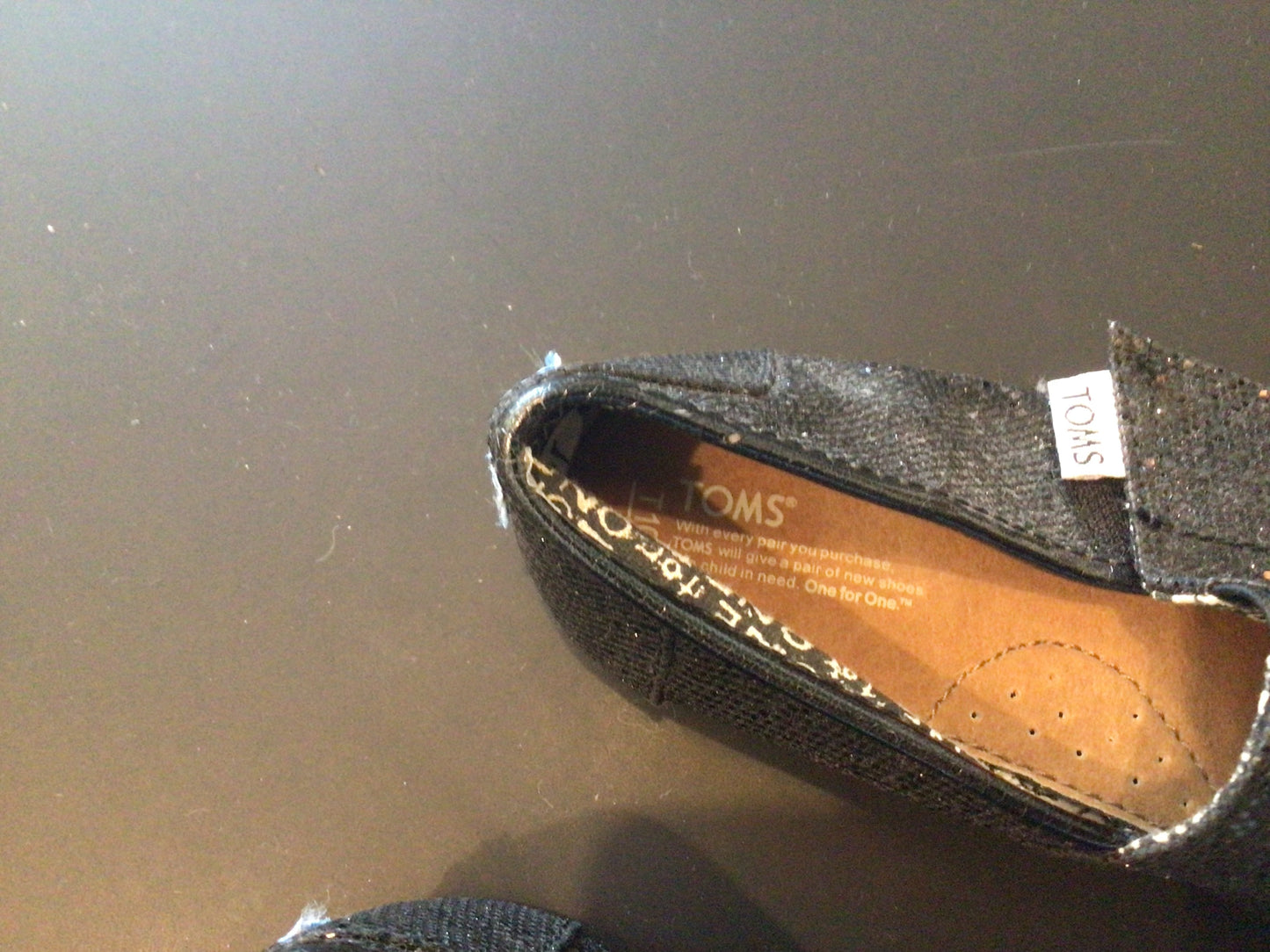 Consignment 0714-18	Toms.Black shoes. Sz.T10