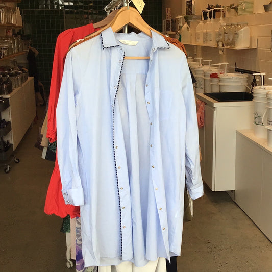 Consignment 4475-21	Zara blue shirt size S