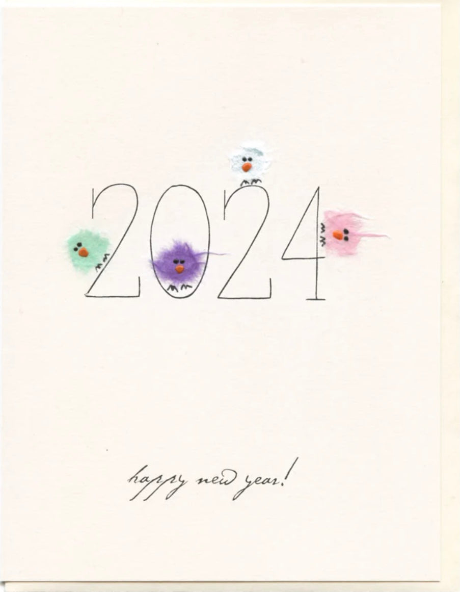 Flaunt - “Happy New Year!” 2024 With Birds card