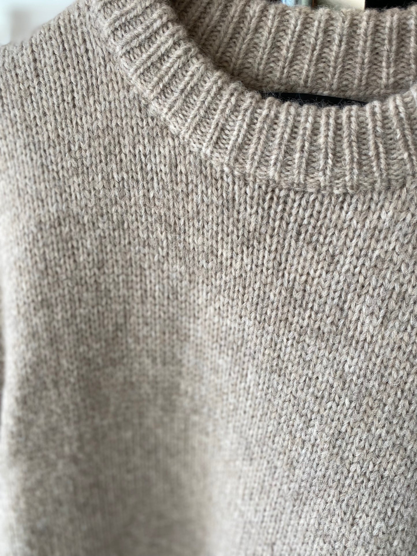 Consignment 1141-03 Jenni Kayne Oatmeal Cocoon Crewneck sweater sz M (alpaca, polyamide, wool)