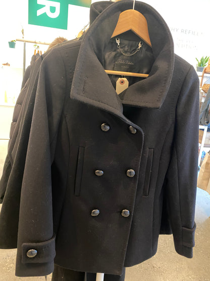 Consignment - 3789-07 Mackage black wool coat sz XXS