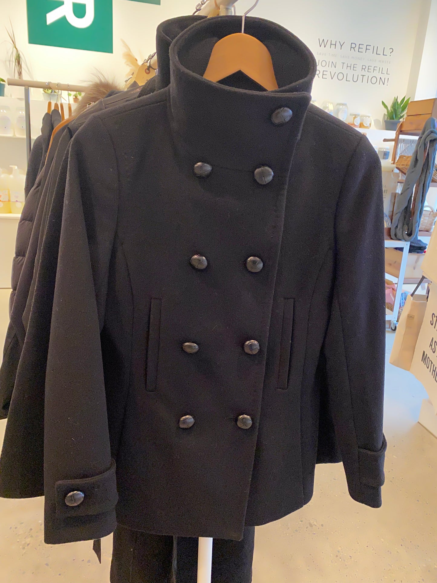 Consignment - 8006-37 Talula Babaton black wool jacket sz XS
