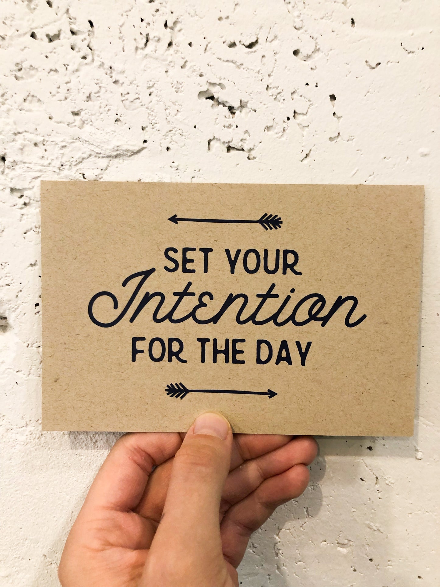 Sparkplug Creative - Set your Intention For The Day Postcard