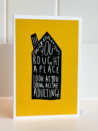 Woodbine Drive - Look at You Adulting (Housewarming) Card