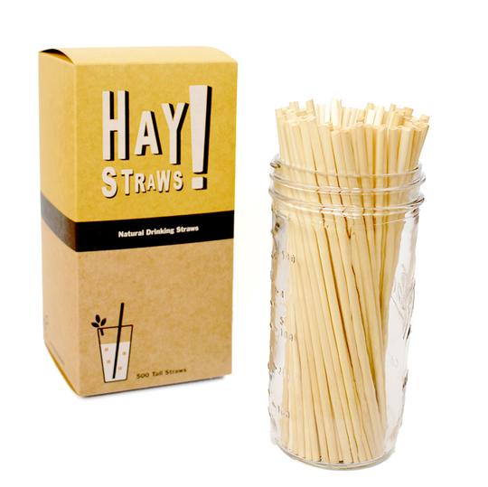 Hay! Straws - Natural Drinking Straws - (quantity 500)