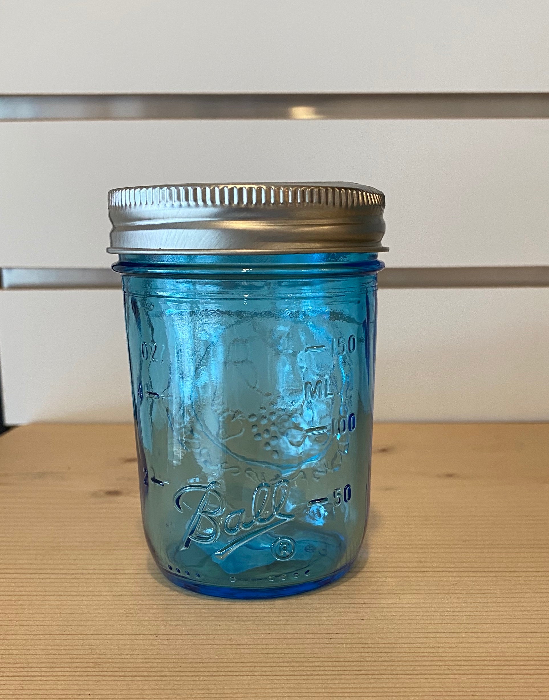Blue Half Pint BALL SURE SEAL Fruit Jar - AbuMaizar Dental Roots