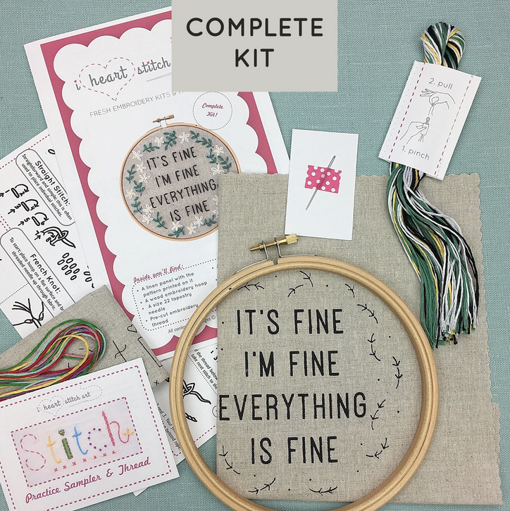 I Heart StitchArt - Embroidery Kits