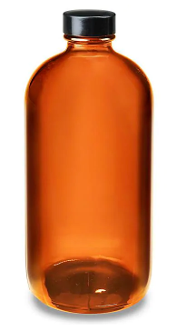 Jar Bar Refillery - Amber Bottles + Lids