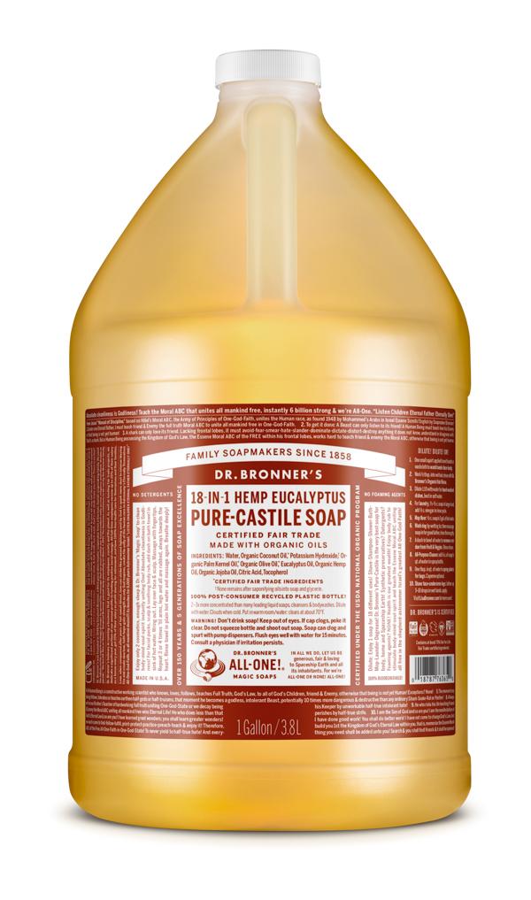 Dr. Bronner's - Organic Pure Castile Liquid Soap 3.8L *For local pick-up only*