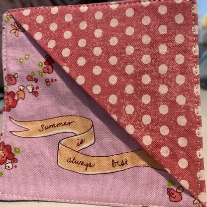 Pink Pebble Designs - Fabric Corner Bookmarks