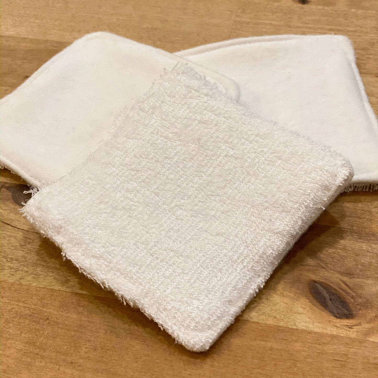 The Stitchery - Organic Cotton/Flannel + Terry Make-up Remover Pads (set of 3)