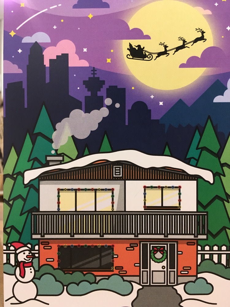 Woodbine Drive - Vancouver Special Christmas Card