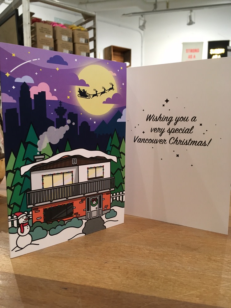 Woodbine Drive - Vancouver Special Christmas Card
